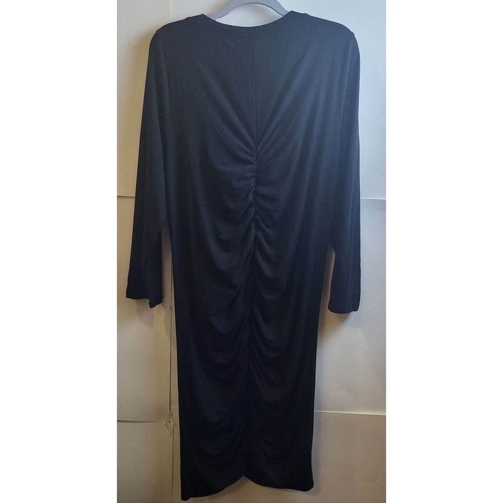 Torrid Dress Black Bobycon Ruched Women's Size 2X Or 18/20 NWTS - Picture 3 of 7